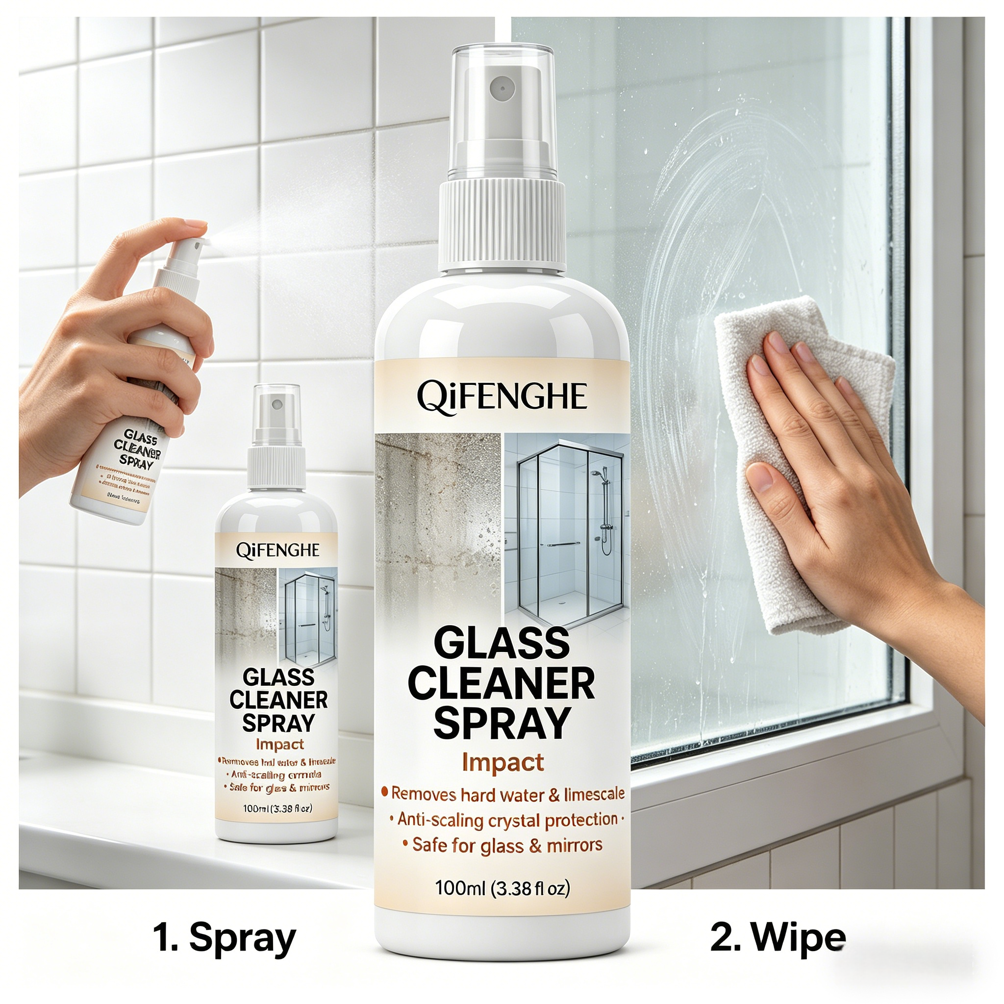 Instant Hard Water Stain Remov - Glass Cleaner Streak recensie en prijs