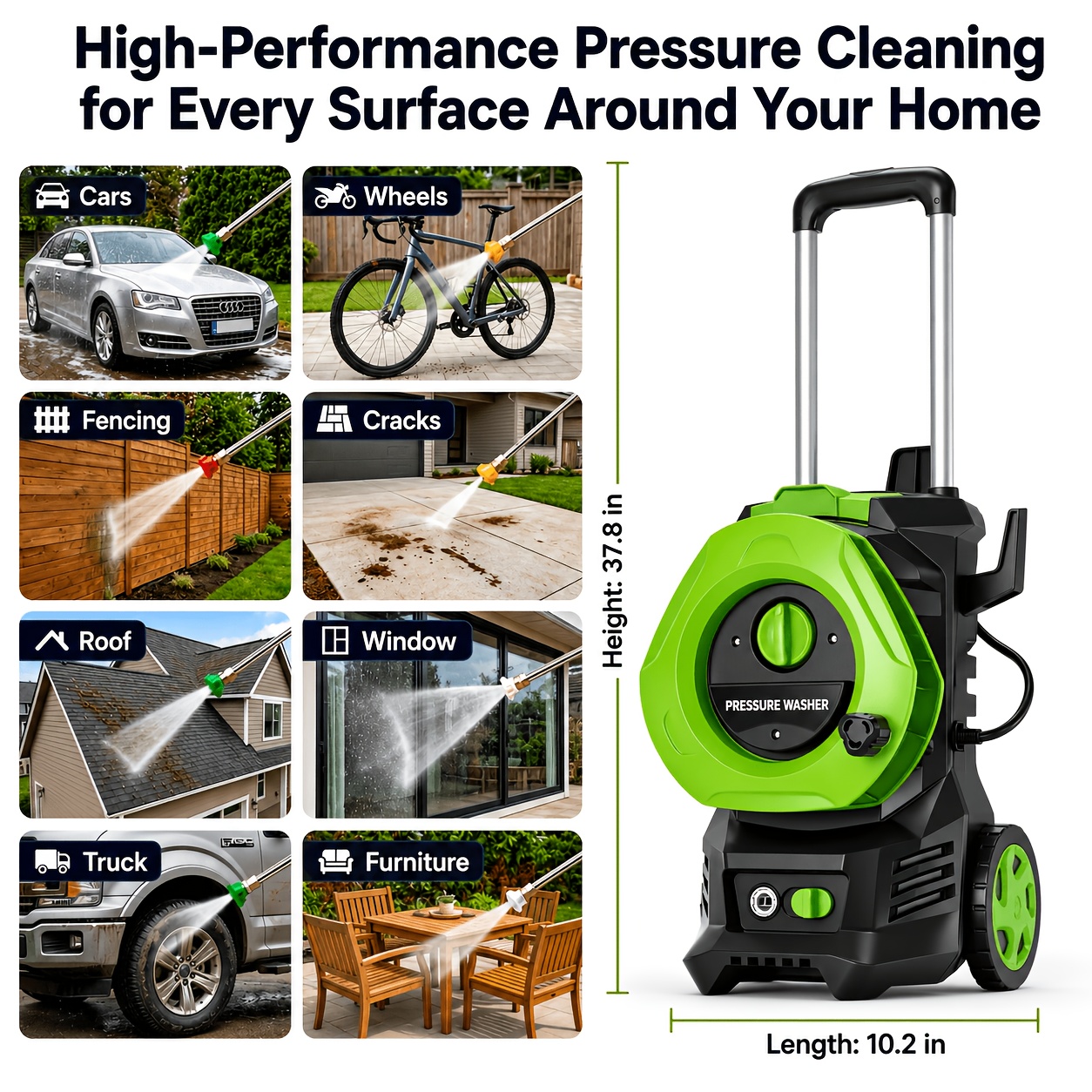 Electric Pressure Washer Power - Foam Cannon Car Wash recensie en prijs
