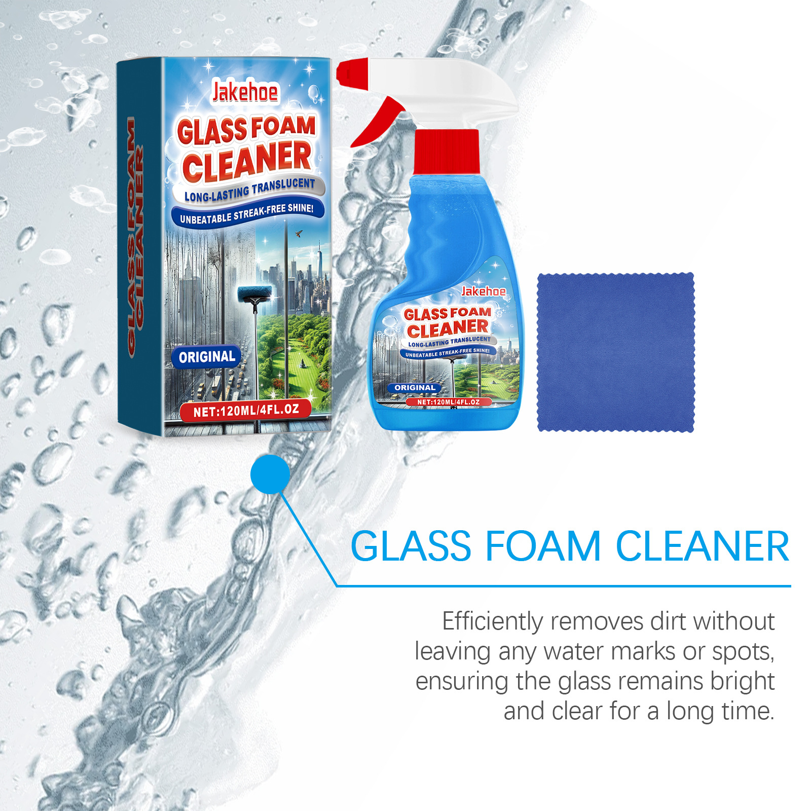 Foaming Glass Cleaner Spray St - Glass Cleaner Streak recensie en prijs