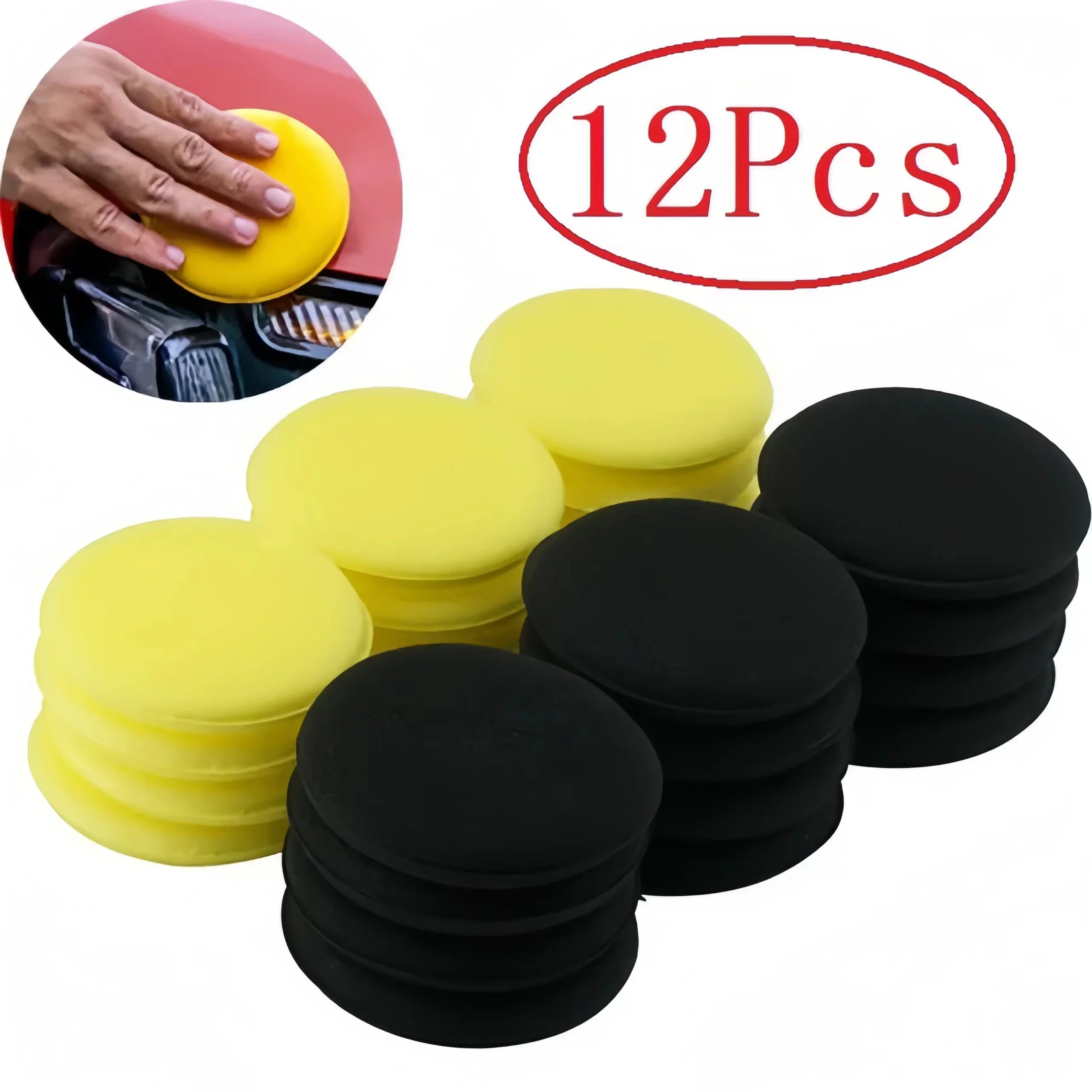 12Pcs Round Car Waxing Polish  - Wax Applicator Pad recensie en prijs