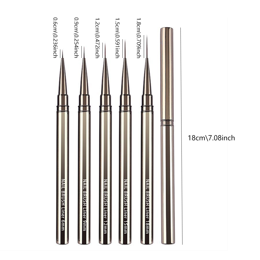 5-Piece Professional Nail Art  - Detailing Brush Set recensie en prijs