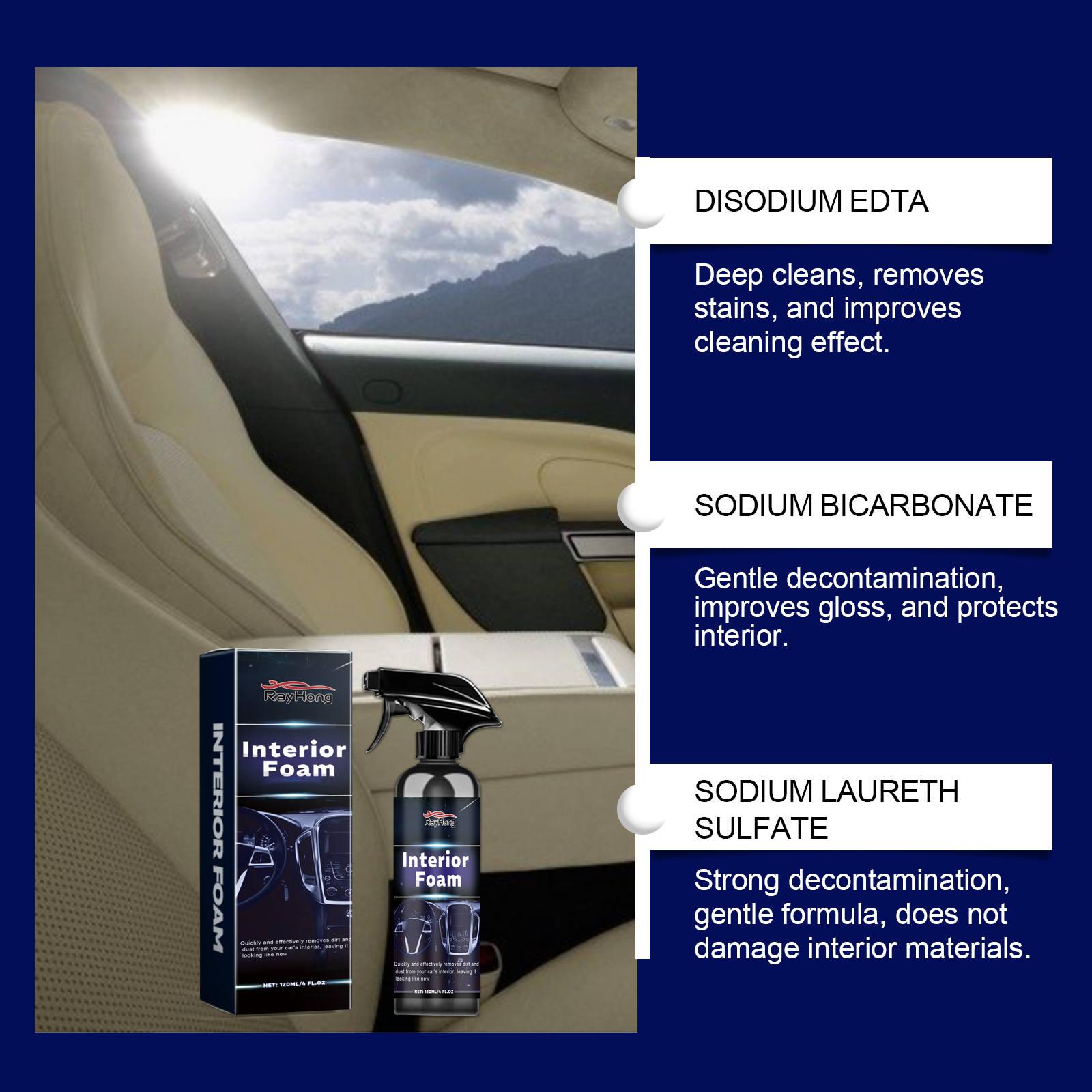 Multi-purpose Car Interior Foa - Seat Cleaner Fabric recensie en prijs