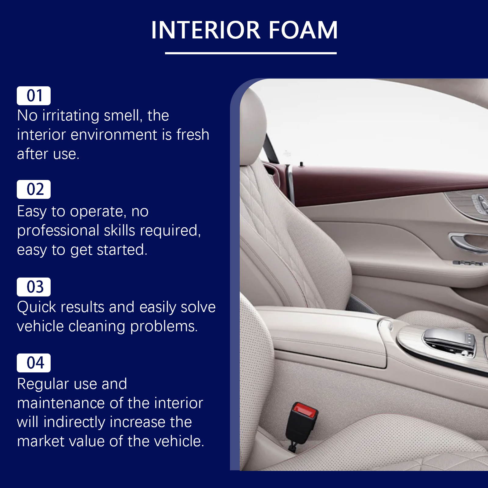 Multi-purpose Car Interior Foa - Seat Cleaner Fabric recensie en prijs