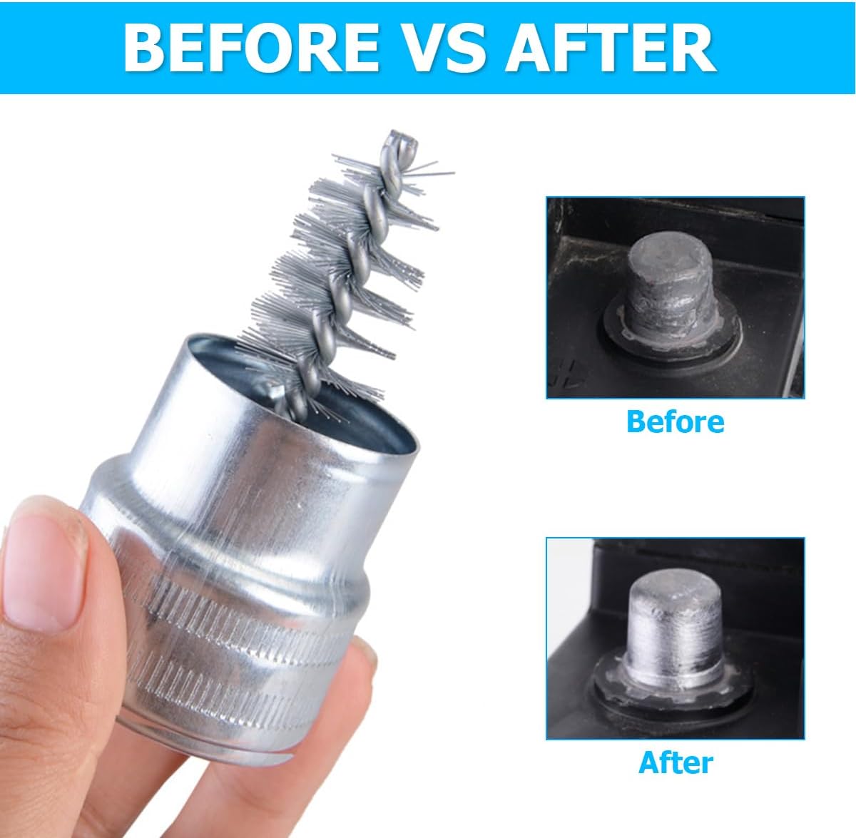 2PCS Car Battery Terminal Clea - Car Cleaning Brush recensie en prijs