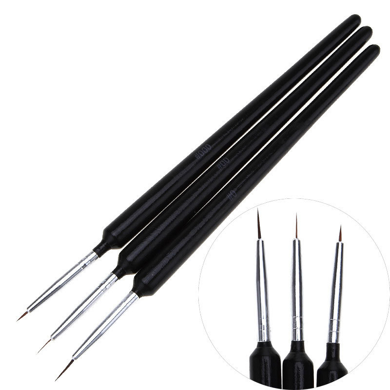 3Pcs Ultra-fine Nail Art Liner - Detailing Brush Set recensie en prijs