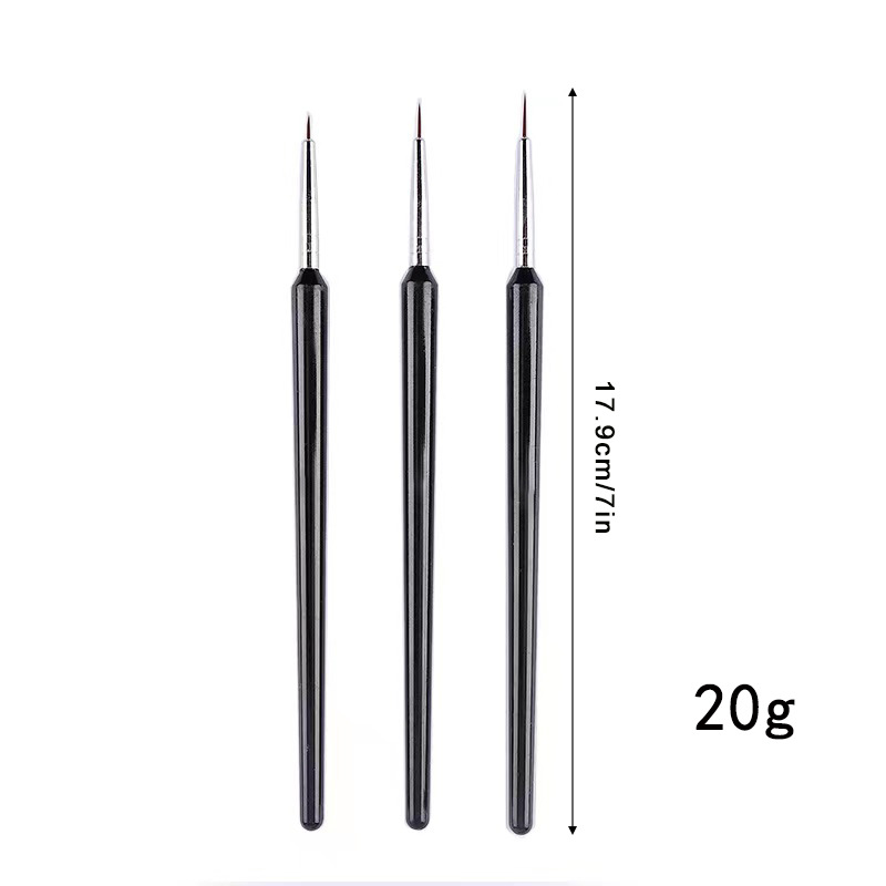 3Pcs Ultra-fine Nail Art Liner - Detailing Brush Set recensie en prijs