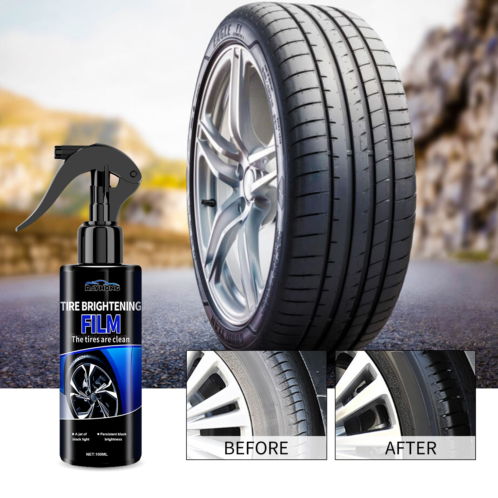 Car Tire Shine Coating Spray C - Tire Shine Spray Sealant recensie en prijs