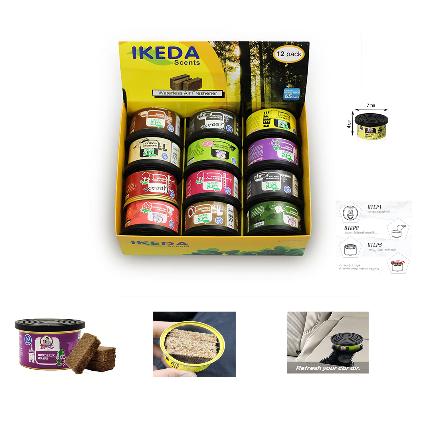 Car Air Fresheners:  Lemon Sce - Odor Eliminator Car recensie en prijs